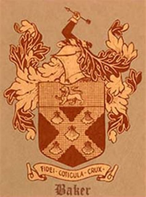 The Baker Coat of Arms that I found is on the left