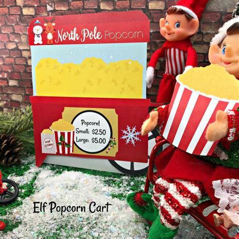 Elf Hot Cocoa Food Truck Printable Christmas Props Instant Etsy