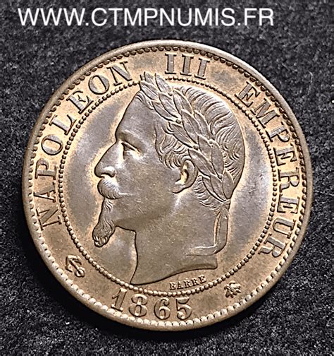 Centimes Napoleon Iii Tete Lauree A Paris Spl Ctmp Numis