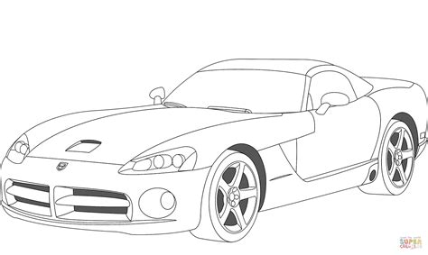 Dodge Viper coloring page | Free Printable Coloring Pages