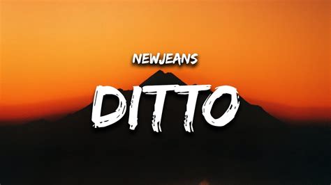 NewJeans Ditto Lyrics YouTube