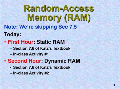 Ppt Random Access Memory Ram Powerpoint Presentation Free Download