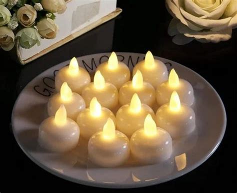 Flameless Waterproof Sensor Candle Lamp Float On Water Led Plastic Floating Tea Lights At Rs 20