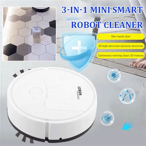 Home Sweeping Robot 3in1 Sweeping Mopping Vacuum AllinOne Machine Mini