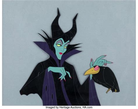 Sleeping Beauty Maleficent and Diablo Production Cel Walt Disney, 1959 ...