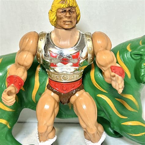 Vintage Masters Of The Universe MOTU He Man With Battle Cat Action