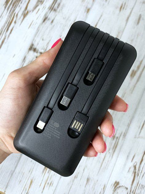 Powerbank King Power KP 27 20000мАг 4 вбудованних кабелі купити в