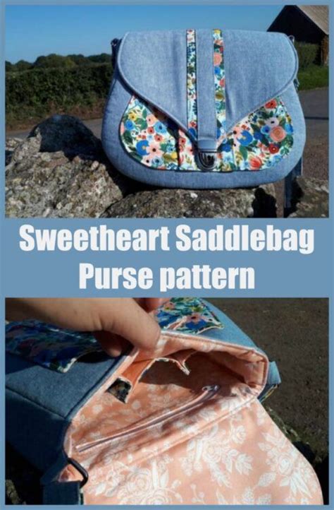 Sweetheart Saddlebag Purse Sewing Pattern This Saddlebag Purse Makes A