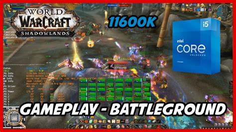 Intel Core I K Wow Shadowlands Gameplay Man Battleground