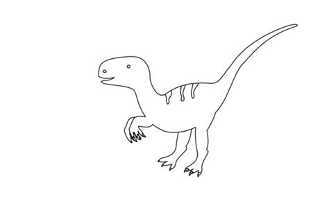 Dinosaur Raptor Carnivore Coloring Pages Graphic By Dejawastudio