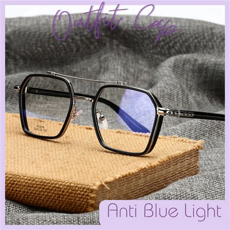 Fashion Outfit Spek Spec Anti Blue Light Blocking Glasses Transparent