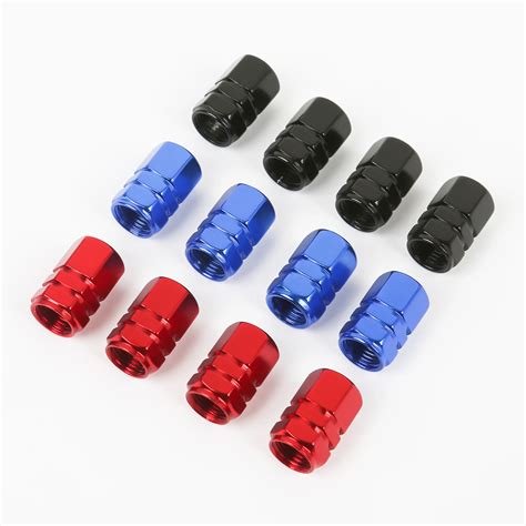 Aluminum Alloy Hexagonal Car Tire Valve Caps Car Motorcycle Dustproof