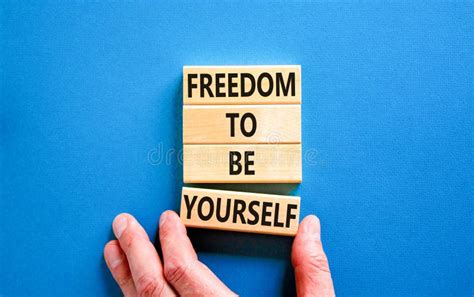 Freedom To Be Yourself Symbol Concept Words Freedom To Be Yourself On