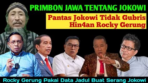 Ternyata Rocky Gerung Pakai Data Jadul Buat Ser Ng Jokowiinilah