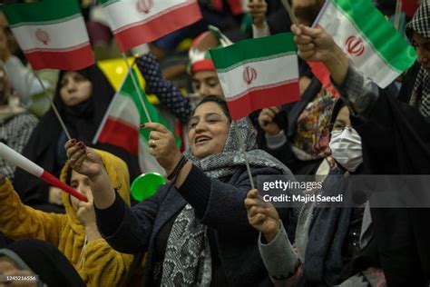 Iranian Football Fans Watch The Qatar 2022 World Cup Group B Football