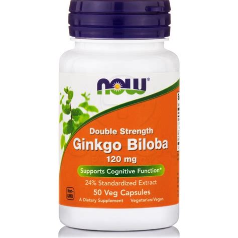 Now Foods Double Strength Ginkgo Biloba Mg Veg Caps