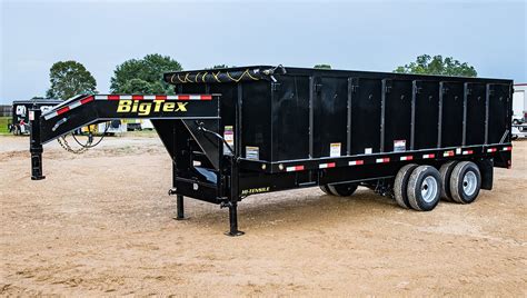 25du Tandem Dual Gooseneck Dump Trailer Big Tex Trailers