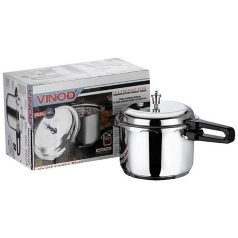 Buy Vinod Stainless Steel Outer Lid Pressure Cooker Induction Base