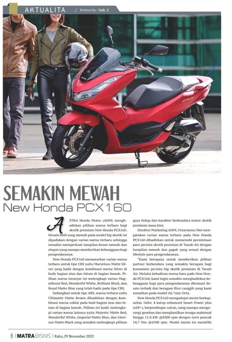 SEMAKIN MEWAH New Honda PCX160 Astra Motor Kalimantan Barat