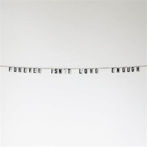 Forever Isnt Long Enough Vintage Modern Bunting Etsy Australia