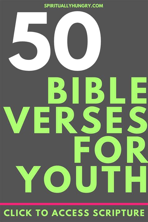 The Best Bible Verses For Youth Spiritually Hungry