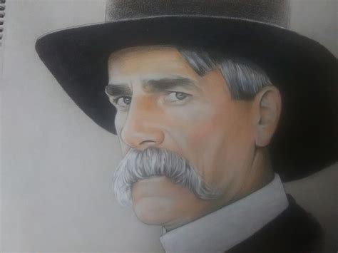 Tombstone Virgil Earp Sam Elliott Art Print By Ellen Walker Etsy Uk