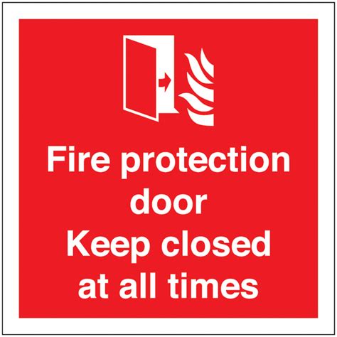 Fire Protection Door Keep Closed Sign Seton