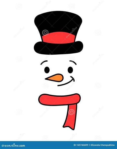 Snowman Head Vector