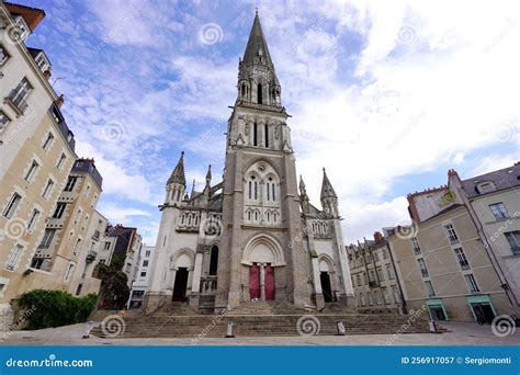 Basilica Saint Nicolas A Neo Gothic Church In Nantes France Stock