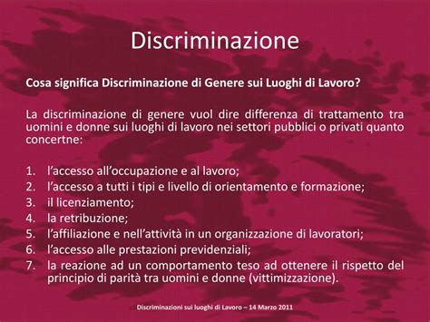 Ppt Discriminazioni Sui Luoghi Di Lavoro Powerpoint Presentation