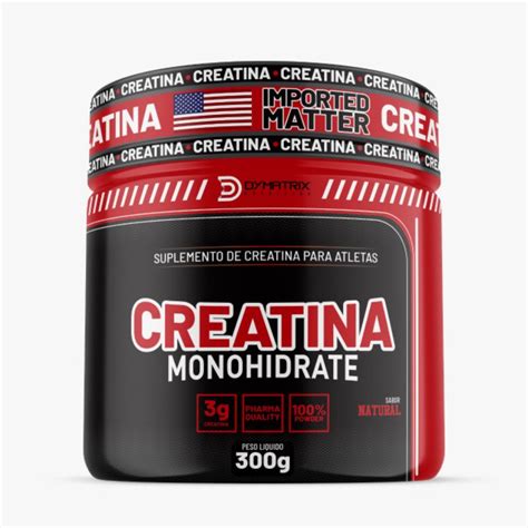 Creatina Monohidratada 300g Dymatrix 100 Pura Escorrega O Preço