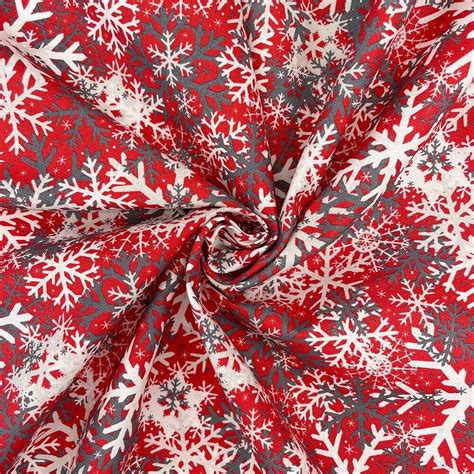 100 Cotton Digital Fabric Christmas Camo Snowflakes Winter Etsy