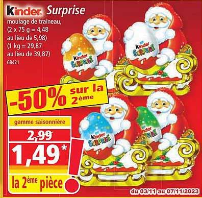 Promo Surprise Kinder Chez Norma Icatalogue Fr