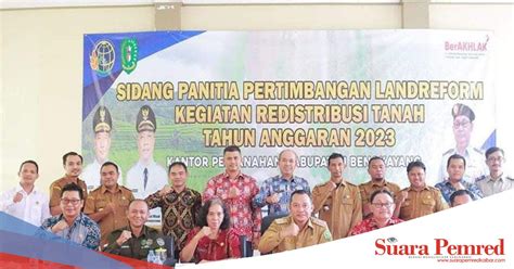 Sidang Panitia Pertimbangan Landreform Kegiatan Redistribusi Tanah