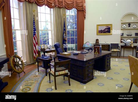 Presidents White House Oval Office at Gerald R Ford Presidential Museum ...