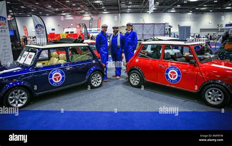 Excel London Uk 14th Feb 2019 Classic Mini Cooper Cars On Display