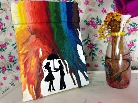 Diy Quadro Giz De Cera Derretido Melted Crayon Art Veda