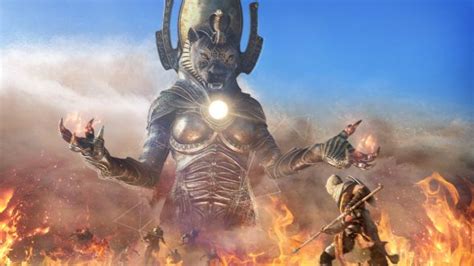 The Final Assassins Creed Origins Trial Of The Gods Features Lioness Warrior God Sekhmet