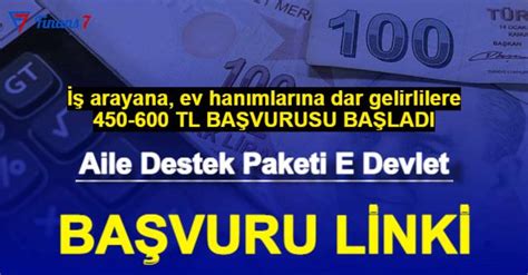 T Rkiye Aile Destek Program E Devlet Ba Vuru Sayfas A Ld Ev Han M