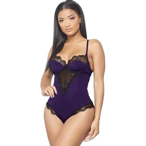 Lingerie Sexy Body Femme Sexy Teddy Dentelle Body Col V Sans Manche