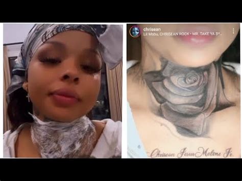 Chrisean Rock S New Tattoo Cover Up Tattoo Blueface Is Fuming