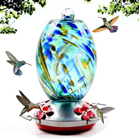 GLASS HUMMINGBIRD FEEDERS – SHEREM