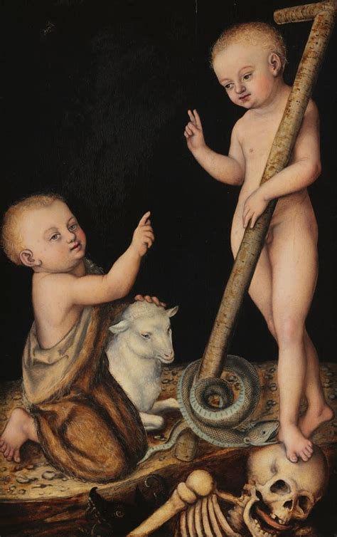 L Cranach el Niño Jesús adorado por S Juan Bautista Bitácora Almendrón