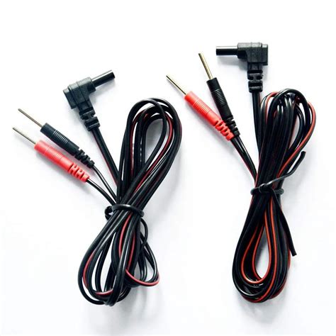 Portable Tens Cable Snap Electrode Lead Wire With Tens Ems Electrode