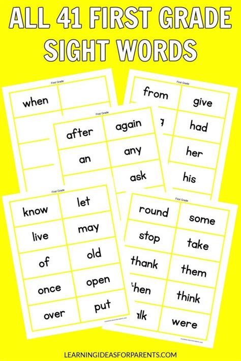 Dolch Sight Words Flash Cards Free Printable Free Printable 2024