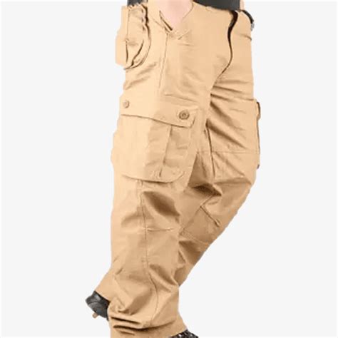 Mens Khaki Six Pockets Cargo Trouser Shopier