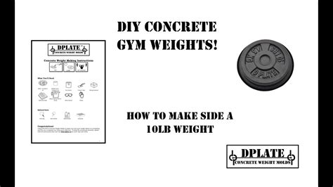 Dplate Diy Concrete Weight Molds Youtube