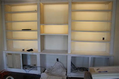 Cabinet Bookshelf Lighting Cabinets Matttroy