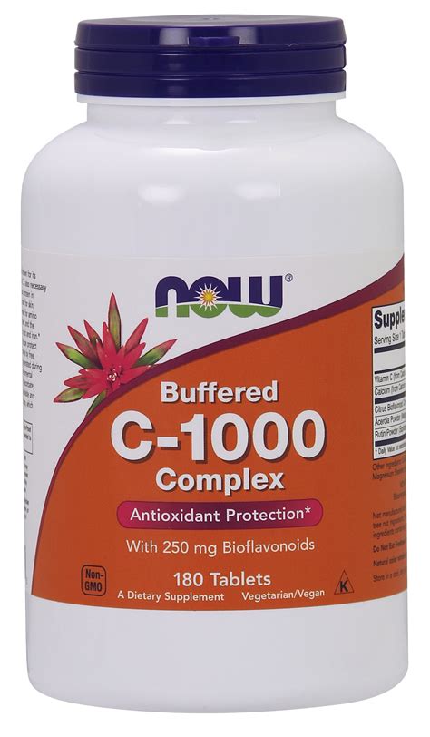 Now Supplements Vitamin C 1000 Complex With 250 Mg Of Bioflavonoids Buffered Antioxidant