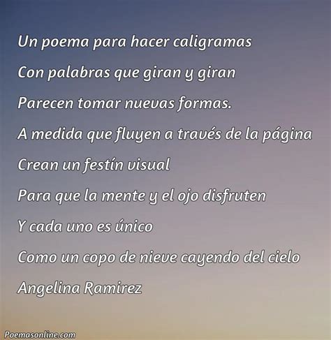 Cinco Poemas Para Hacer Caligramas Poemas Online Nbkomputer